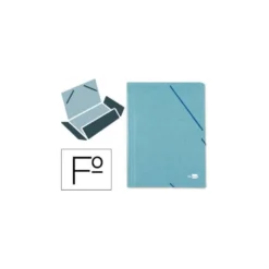 Carpetas de gomas en carton prespan Liderpapel Folio verde 880 g/m2
