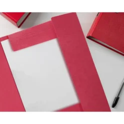 Carpetas gomas carton prespan Liderpapel A3 Rojo/rosado