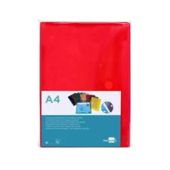 Carpeta sobre con velcro Din A4 Liderpapel rojo
