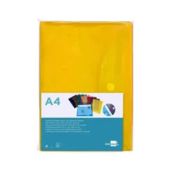 Carpeta sobre con velcro Din A4 Liderpapel amarillo