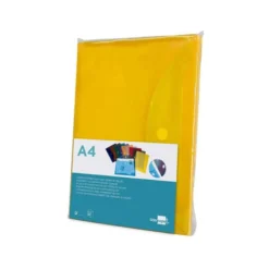 Carpeta sobre con velcro Din A4 Liderpapel amarillo