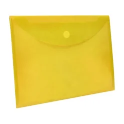Carpeta sobre con velcro Din A4 Liderpapel amarillo
