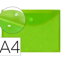 Carpeta sobre con velcro Din A4 Liderpapel verde