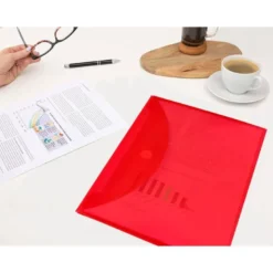 Carpeta sobre con velcro Din A4 Liderpapel colores surtidos