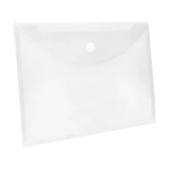 Carpeta sobre con velcro Din A4 Liderpapel transparente