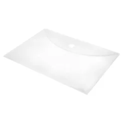Carpeta sobre con velcro Din A4 Liderpapel transparente