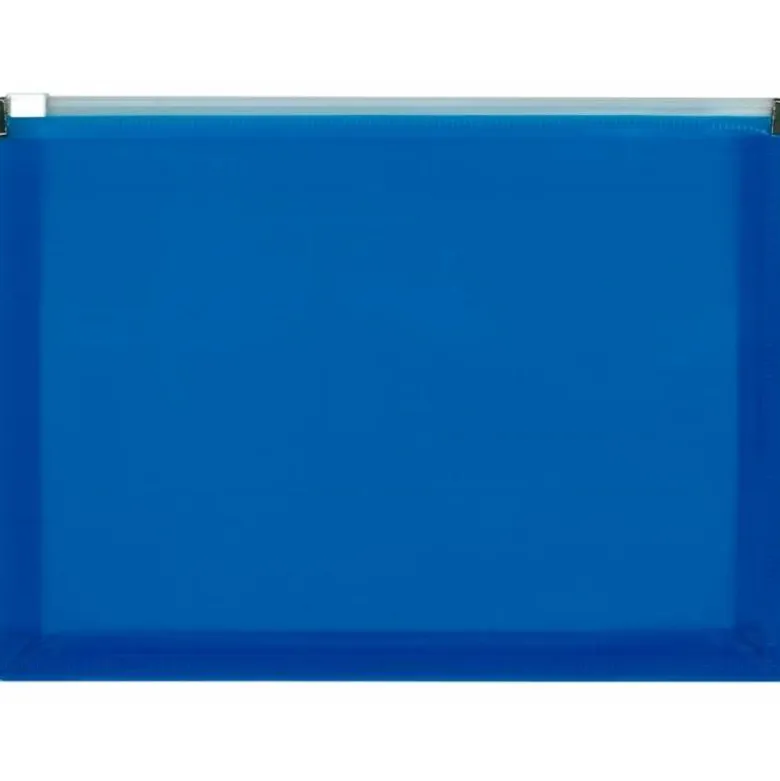 Carpeta sobre cremallera Liderpapel Din A5 azul