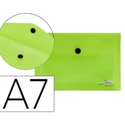 Carpeta sobre Liderpapel cierre broche azul Din A7