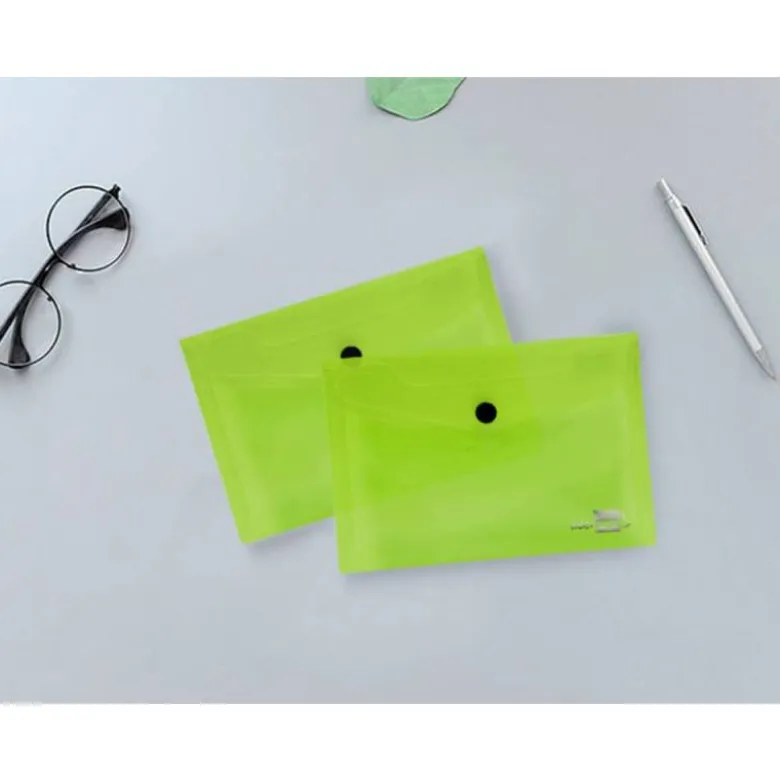 Carpeta sobre Liderpapel cierre broche azul Din A7
