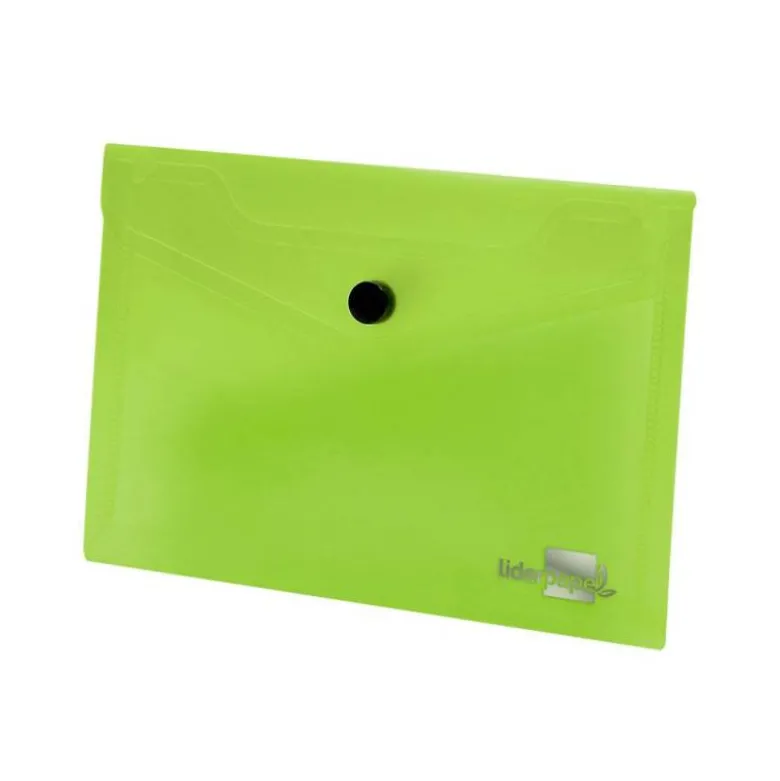 Carpeta sobre Liderpapel cierre broche azul Din A7