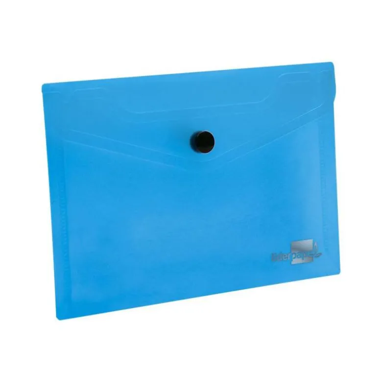 Carpeta sobre Liderpapel cierre broche azul Din A7