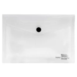 Carpeta sobre Liderpapel cierre broche transparente Din A6