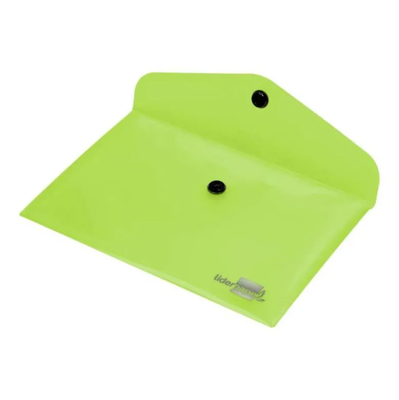 Carpeta sobre Liderpapel cierre broche verde Din A6