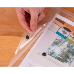 Carpeta sobre Liderpapel cierre broche transparente Din A3