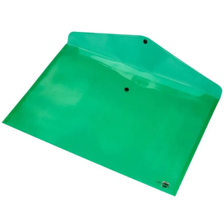 Carpeta sobre Liderpapel cierre broche transparente Din A3