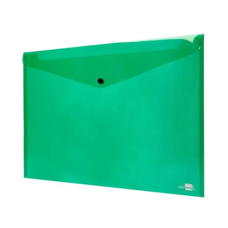 Carpeta sobre Liderpapel cierre broche transparente Din A3