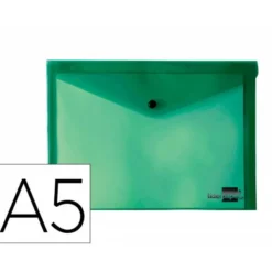 Carpeta sobre Liderpapel cierre broche verde Din A5
