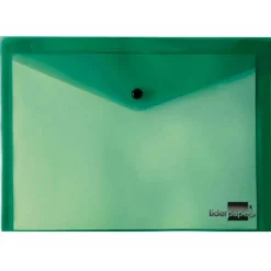 Carpeta sobre Liderpapel cierre broche verde Din A5