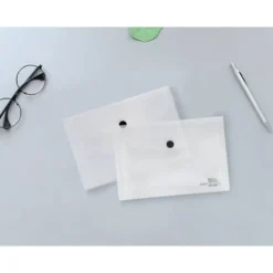 Carpeta sobre Liderpapel cierre broche incoloro Din A7. 180 micras