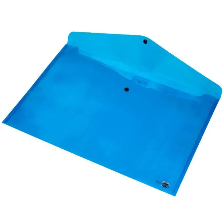 Carpeta sobre Liderpapel con cierre de broche Color azul Din A3