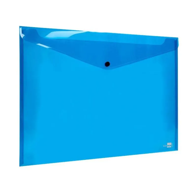Carpeta sobre Liderpapel con cierre de broche Color azul Din A3