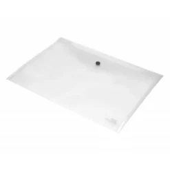 Carpeta sobre Liderpapel con cierre de broche incolora din a4