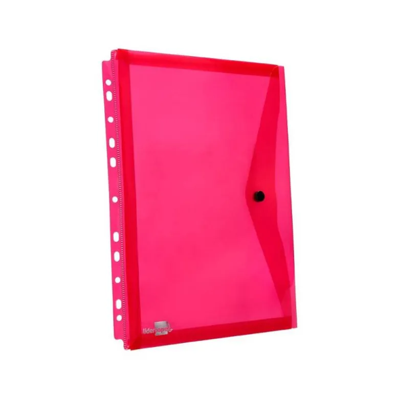 Carpeta tamaño sobre Liderpapel con cierre de broche pack 5