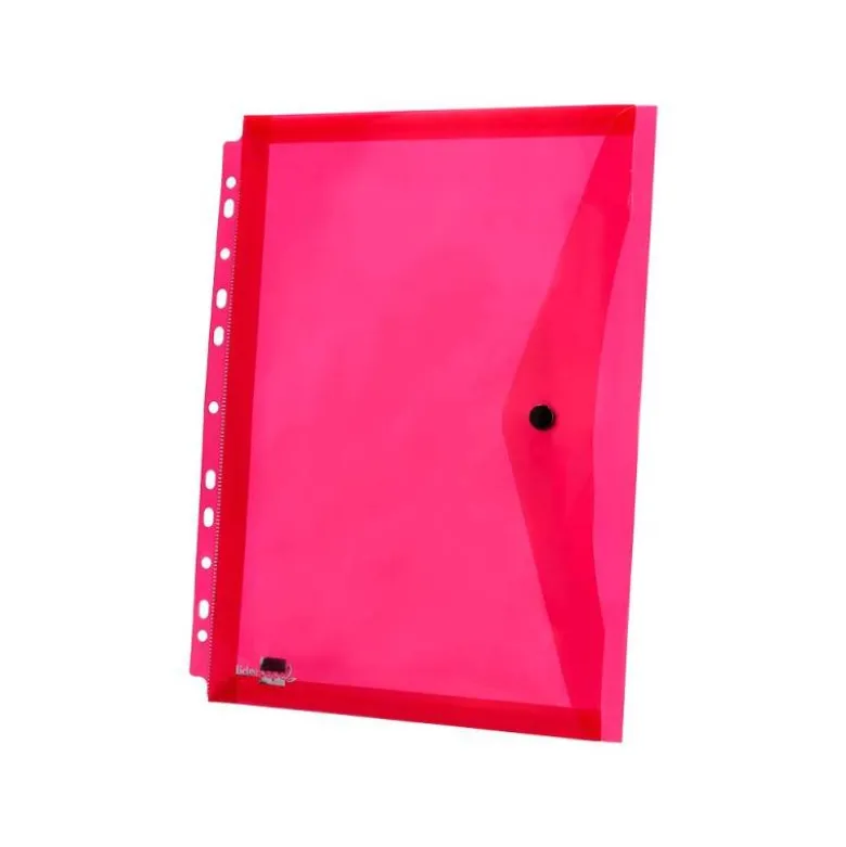 Carpeta tamaño sobre Liderpapel con cierre de broche pack 5