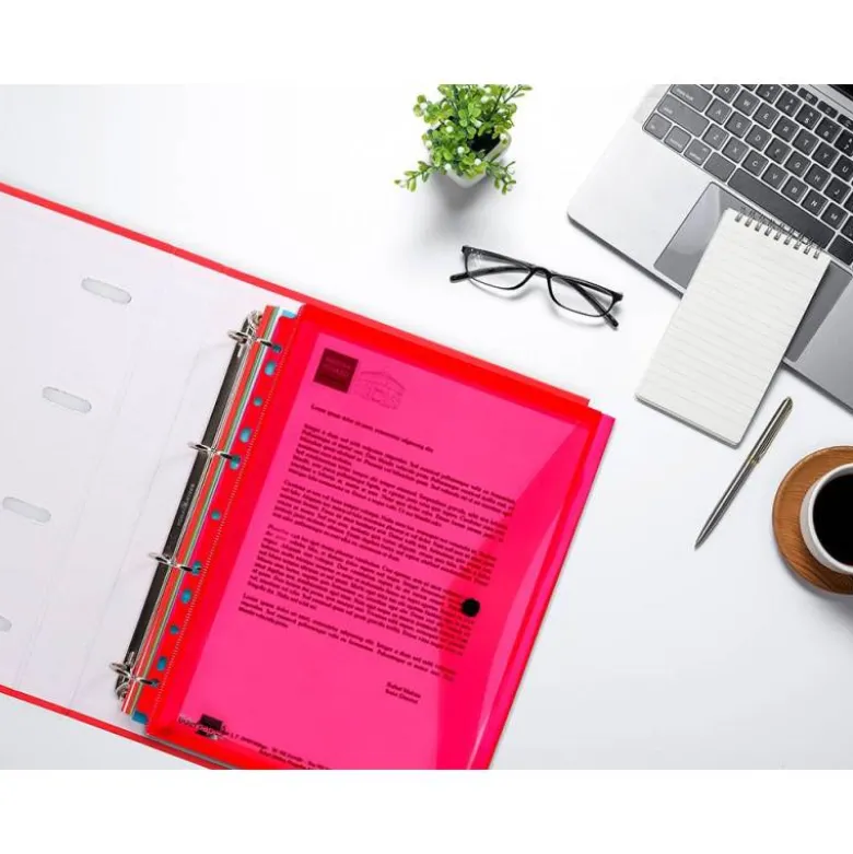 Carpeta tamaño sobre Liderpapel con cierre de broche pack 5