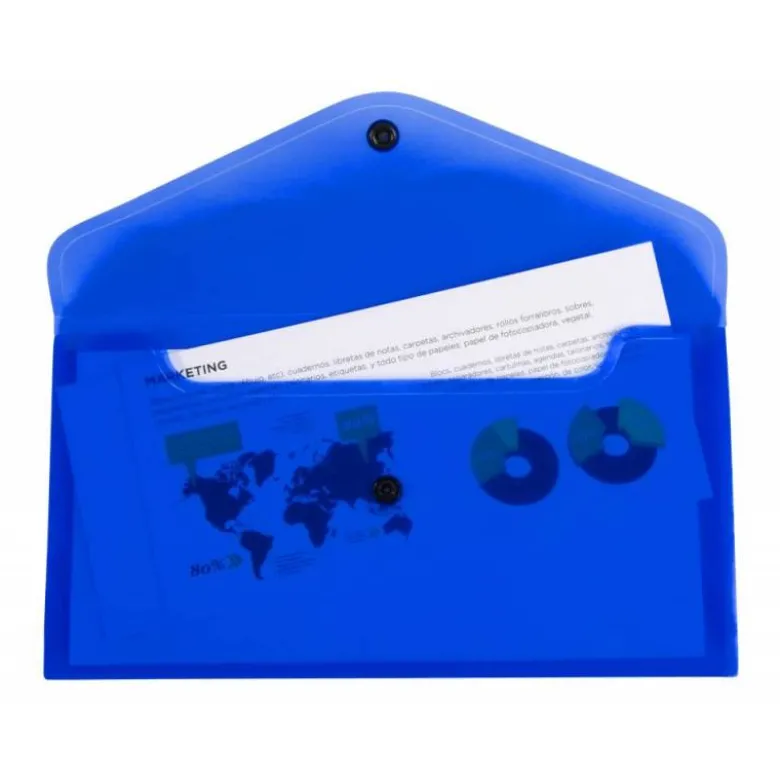 Carpeta tamaño sobre Liderpapel broche azul