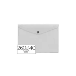 Carpeta tamaño sobre Liderpapel con broche transparente
