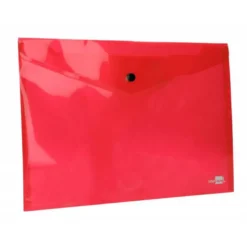 Carpeta tamaño sobre Liderpapel con cierre de broche Color rojo