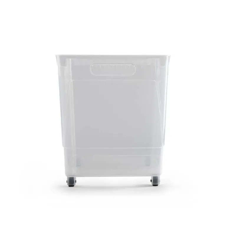 CARRITO MULTIUSOS PLASTICFORTE N 2 TRANSPARENTE CON ASA 240X455X275 MM