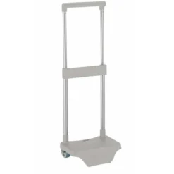 CARRO ESCOLAR SAFTA PORTAMOCHILA PEQUEÑO PLATA 220x170x675 MM