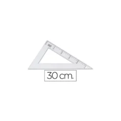Cartabon de plastico cristal Liderpapel 30 cm
