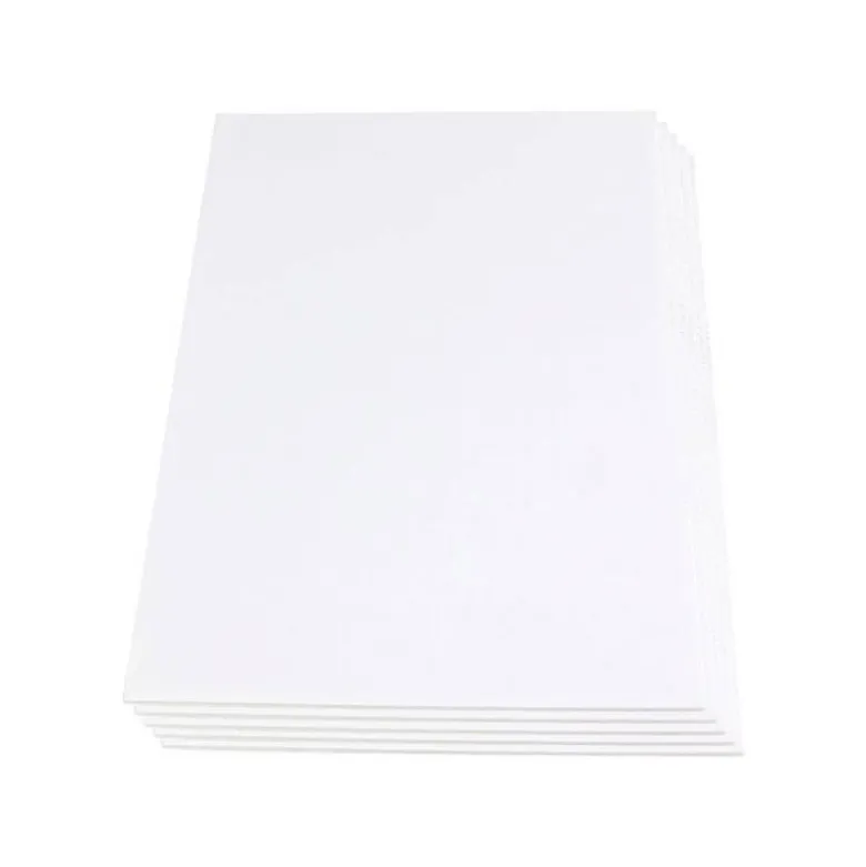 CARTON PLUMA LIDERPAPEL BLANCO DOBLE CARA 100X140CM ESPESOR 10 MM