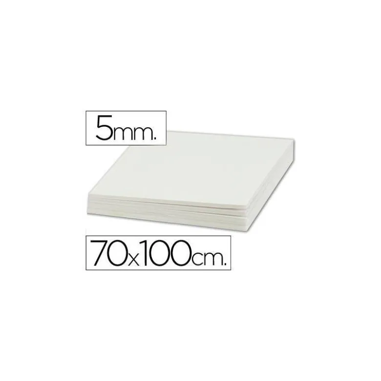 Carton pluma liderpapel blanco doble cara 70x100cm espesor 5mm