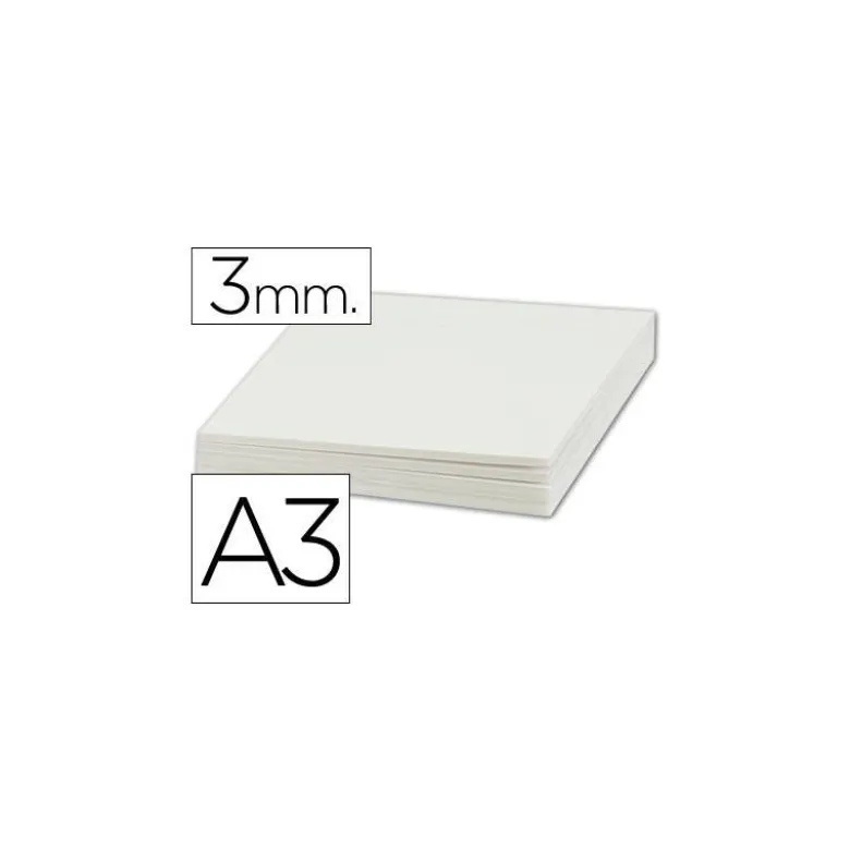 Carton pluma Liderpapel doble cara blanco Din A3 Espesor 3 mm
