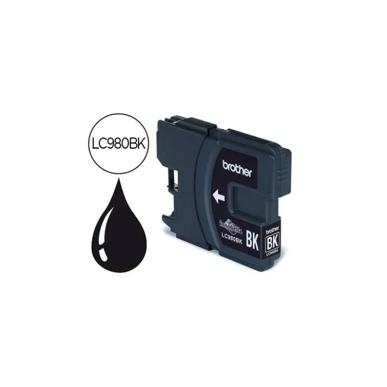 Cartucho Brother LC-980BK Negro dcp-145 dcp-165 mfc-250 mfc-290