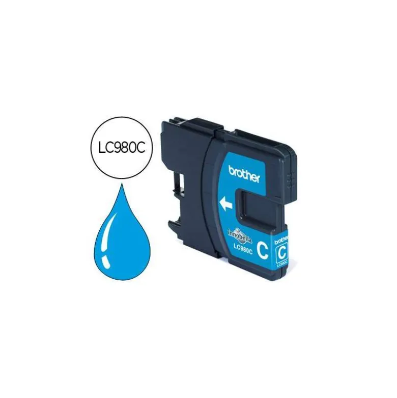 Cartucho Brother LC-980C Cian dcp-145 dcp-165 mfc-250 mfc-290