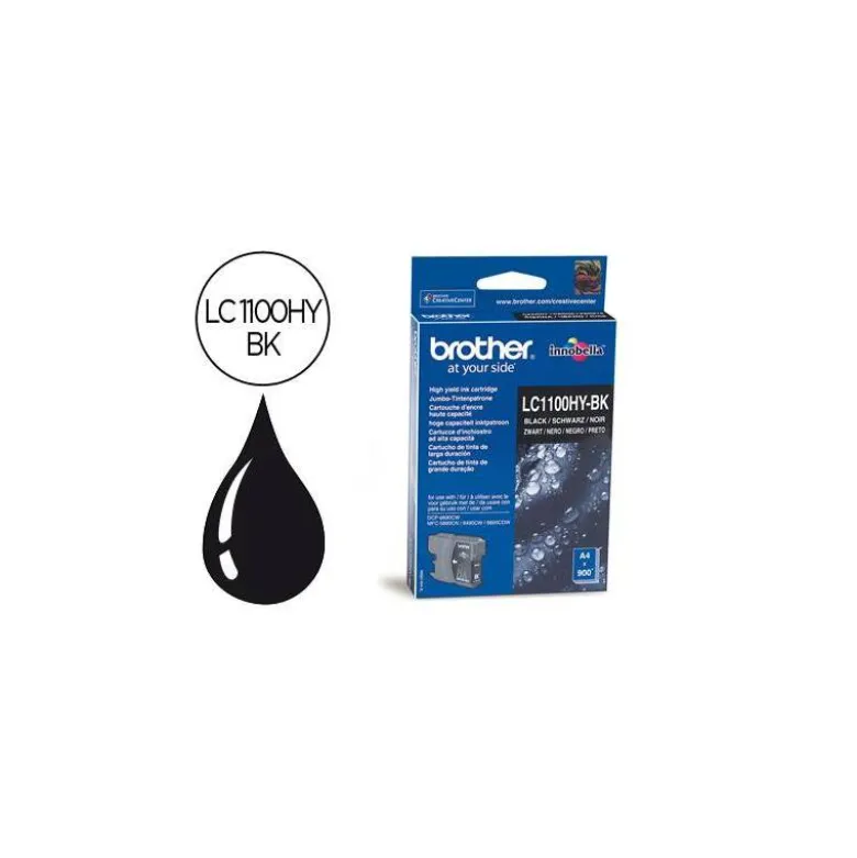 Cartucho Brother LC-1100HYBK Negro