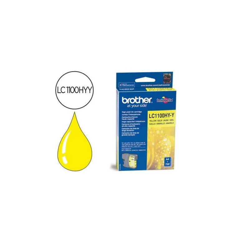 Cartucho Brother LC-1100HYY Amarillo