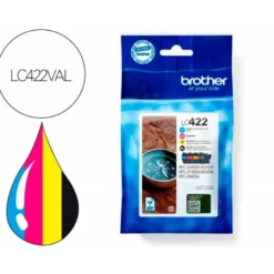 CARTUCHO BROTHER LC-422VAL COLOR MAGENTA, CIAN, AMARILLO Y NEGRO mfc-j5340dw / mfc-j5740dw / mfc-j6540dw / mfc-j6940dw