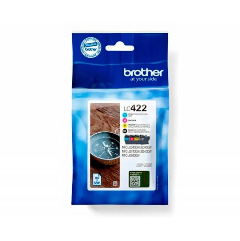 CARTUCHO BROTHER LC-422VAL COLOR MAGENTA, CIAN, AMARILLO Y NEGRO mfc-j5340dw / mfc-j5740dw / mfc-j6540dw / mfc-j6940dw