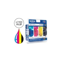 Cartucho Brother LC-1100VALBP Tricolor + Negro