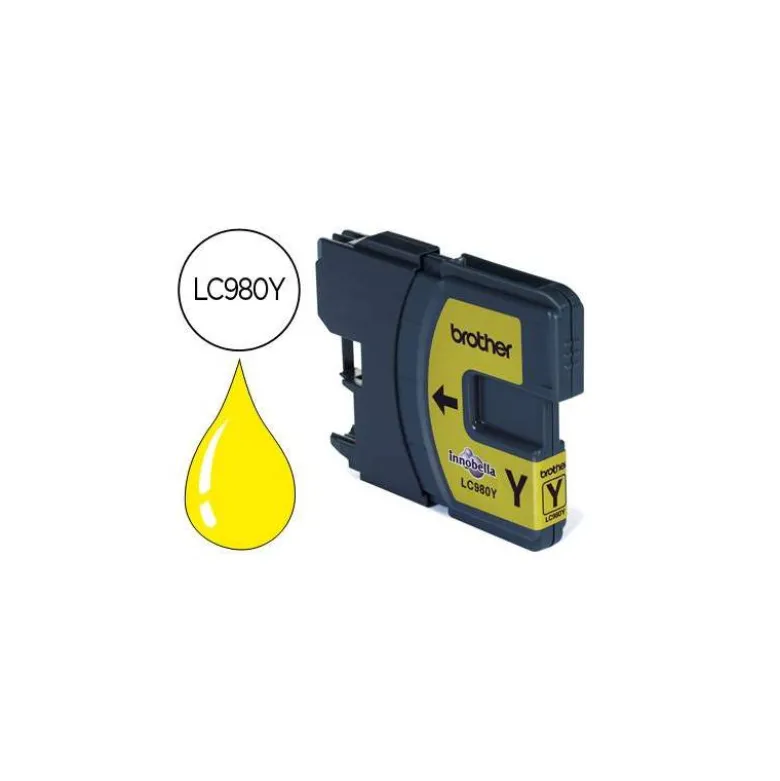 Cartucho Brother LC-980Y Amarillo dcp-145 dcp-165 mfc-250 mfc-290