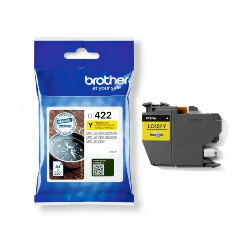 CARTUCHO BROTHER LC-422Y COLOR AMARILLO mfc-j5340dw / mfc-j5740dw / mfc-j6540dw / mfc-j6940dw