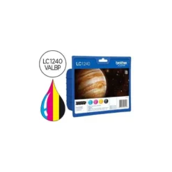 Cartucho Brother negro y color LC-1240VALBP mfc-j6510dw mfc-j6710dw mfc-j6910dw.