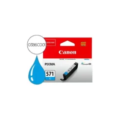 Cartucho Canon CLI 571 Pixma color cian 0386C001 ts5051 / ts6050 / ts8051 / ts9050