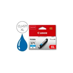 Cartucho Canon CLI-571XL Pixma cian 0332C001. 375 paginas